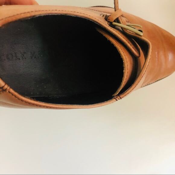 COLE HAAN Men’s Williams Monk Brown Leather Buckle Strap Oxfords Dress Shoes 8 main image 7